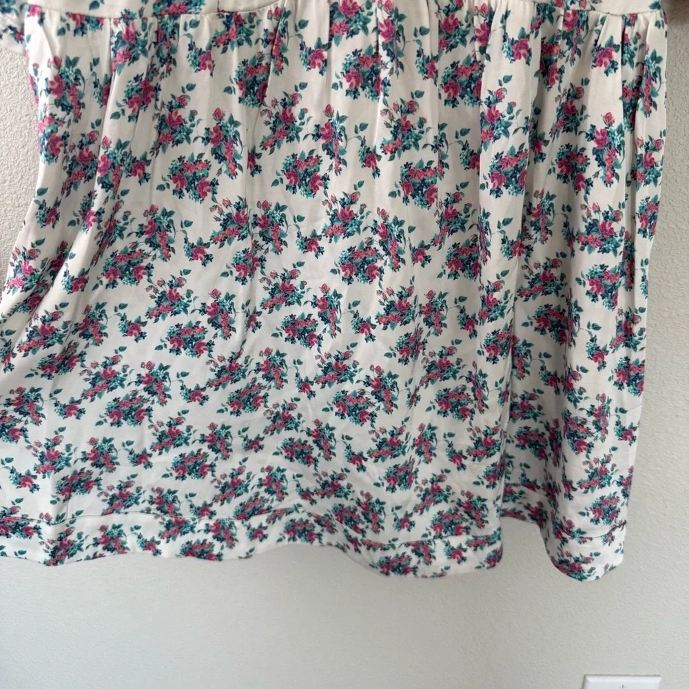 New For Love & Lemons Taggart Floral Print Mini Dress White NWT - Picture 8 of 16